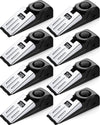 8 Pieces Door Stop Alarm Door Stopper with 120DB Security Alarm Door Stopper Wedge Door Stops Alarm for Travel Apartment Home House Door Stoppers Safety Tools