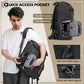 RAINSMORE Camera Bag Backpack for DSLR/SLR Mirrorless 15.6 Inch Laptop Camera Back Pack for Photographers Anti-Theft Photography Bags Case with Tripod Holder & Rain Cover, Black