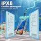 UNBREAKcable Waterproof Phone Pouch-2 Pack IPX8 Waterproof Phone Case for iPhone 16 15 14 13 12 11 Pro Max & Samsung S25 S24-Dry Bag & Travel Essentials for Beach, Pool, Kayak & Cruise-7" Blue+Green