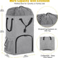 Laundry Bag Backpack Extra Large, 110L Laundry Backpack Heavy Duty with Shoulder Straps, Collapsible and Mesh Pocket Dorm Laundry Basket Hamper Bag for College, Travel, Laundromat, Apartment Grey