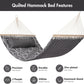 ANOW Outdoor Hammock with Spreader Bars and Detachable Pillow, 2 Person Hammock, 450 LBS Weight Capacity, Gray Cube