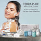 Terra Pure White Tea & Coconut Amenity & Accessory Kit |1oz Travel Size Shampoo, Conditioner, Lotion, Body Wash, 2 Cleansing Bars, Shave & Dental Sets, Make-Up Remover Wipes, & Vanity Kit | 60 Boxes