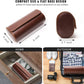 Longjet Watch Roll Travel Case for Men Portable Watches Organizer Box with Removable Velvet Pillow Holder (Brown)