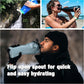 Vapur Collapsible Water Bottle With Carabiner, Compact Bottle Folds Flat For Hydration On The Go, Ideal for Traveling, Hiking or Camping, 23 Ounce, Malibu Teal, Pack of 2