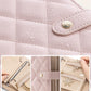 Vlando Travel Jewelry Organizer Case,Travel Gifts for Women,Portable Jewelry Storage Book Ring Binder with Clear Zipper Velvet Jewelry Pouch Bag-Pink