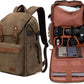 Camera Bag; Professional UAV Camera Backpack;Anti-Theft Camera Bag with Rain Cover; Large Capacity Photography Backpack（Coffee）, A3091