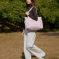 BAGSMART Tote Bag for Women, Lightweight Puffy Tote Bag with Compartments Shoulder Bag Handbag for Travel, Work, Gym,