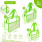 XEWEA Clear Travel Toiletry Bags, 3 Pack TSA Approved Transparent Makeup Bag for Men Women, Large Waterproof PVC Quart Organizer with Zipper for Toiletries Airline Essential,Toy Storage Pouch Green - Roamly