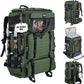 Goture Fishing Backpack with Cooler,72L Large 600D Tackle Backpack with Rod Holders,Dry & Wet Split Compartment,Adjustable Main Compartment,Rain Cover,Insulated Tactical Bag for Travel Camping Hiking