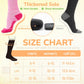 Merino Wool Compression Socks for Women Men, 15-20 mmHg Knee High Socks for Flying, Travel, Running