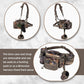 BLISSWILL Hunting Fanny Waist Pack with Harness Pouch，Shoulder-Supported Waist Pack， Hunting Backpack for Bow Rifle（New Leaf Camo）