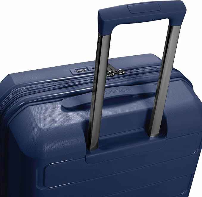 Traveler's Choice Pagosa Hardshell Expandable Luggage with Spinner Wheels, Navy, 30-Inch Large