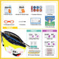 StBernard Kids First Aid Kit, EDC Mini Portable Medical Kit with Cute Bandages, Tools for Children's Daily Boo-Boos, Suits for Home, School, Camping, Hiking, Cub Scouts, Backpacking(Yellow)