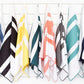 Coral Microfiber Beach Towel by Laguna Beach Textile Co - Sand Free, Light Weight Striped Pool Towel - Perfect for Yoga, Gym, Beach, Pool - Extra Large, 35" x 75"