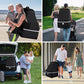 Car Seat Travel Bag,Padded Car Seats Backpack with Steel Cable Handle and Reflective Stripes, Large Durable Carseat Carrier Bag,Airport Gate Check Bag,Infant Seat Travel Bag with Shoulder Strap,Black