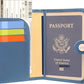 ZOPPEN Passport Holder Women, Passport Cover Travel Wallet Rfid Blocking Passport Wallet Cover Case Travel Essentials Document Organizer, Denim Blue