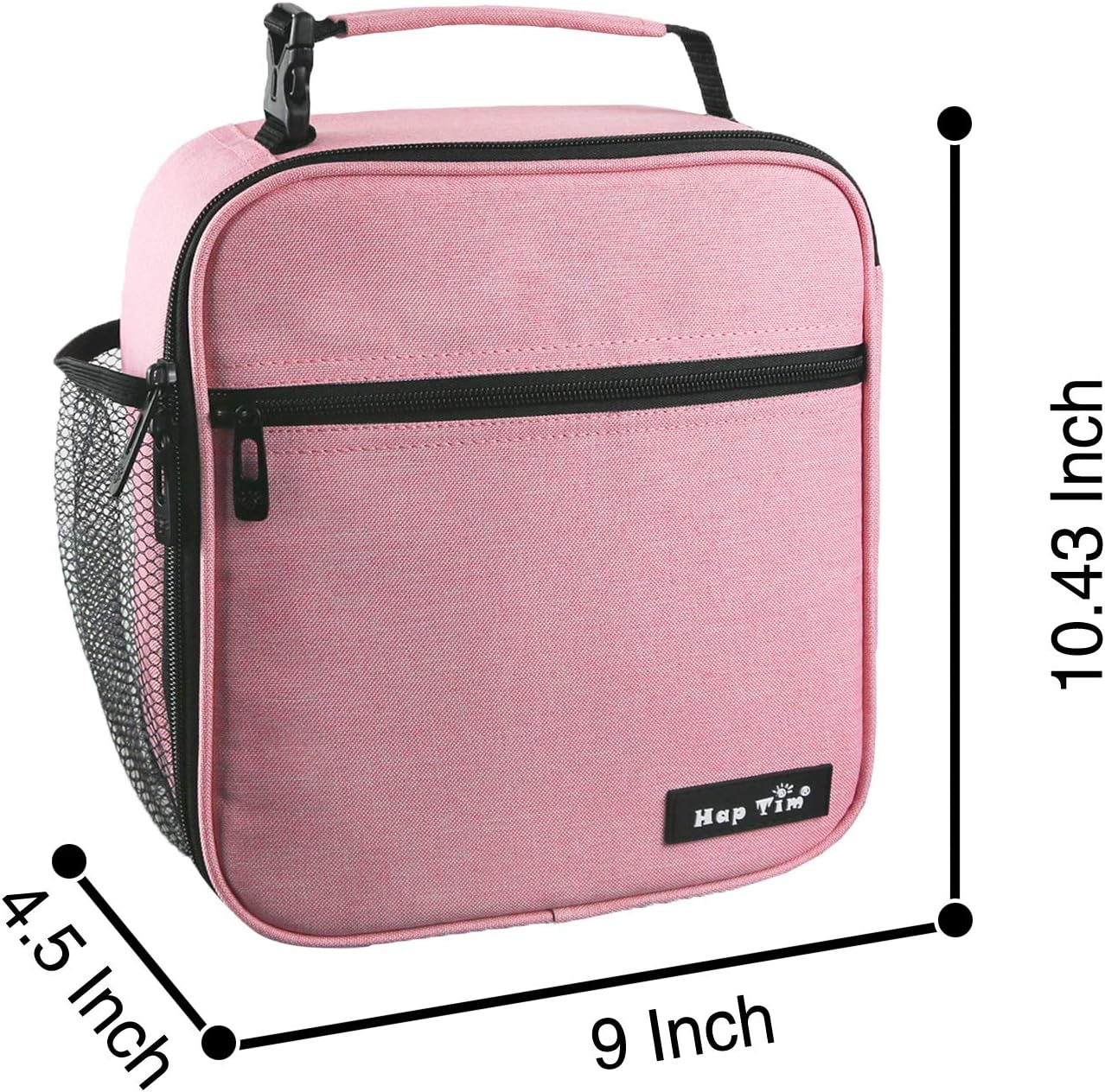 Hap Tim lunchbox for Adult, Insulated Lunch Bag for Women, Reusable Lunch Box, Spacious Lunchbag, Pink (18654-PK)