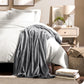 Bare Home Fleece Blanket - Kid Size - Ultra-Soft Lightweight for Bed, Sofa, and Couch - Luxury Microplush - Cozy Warm Blanket (Kid, Grey)