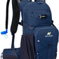 N NEVO RHINO Hydration Backpack, 18L Multipurpose Hiking Backpack with 3L Water Bladder, Water Backpack Insulated Hydration Pack Ideal for Hiking and Cycling