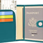 ZOPPEN Passport Holder Women, Passport Cover Travel Wallet Rfid Blocking Passport Wallet Cover Case Travel Essentials Document Organizer, Tea Green