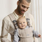 BabyBjörn Baby Carrier Harmony, Woven mélange, Light Beige | 3-in-1 Ergonomic Baby Carrier; Newborn, Facing-in, Outward-Facing, and Back Carrying Positions Supported (7-40 lbs), Newborn to Toddler