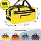 50L Waterproof Dry Duffle Bag Dry Backpack 840D TPU Heavy Duty Dry Bag,Rubber Airtight Zipper, for Kayaking,Boating,Motorcycling,Camping,Rafting,Surfing, Swimming,Fishing,Yellow