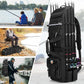 Rexmica Fishing Rod Bag Backpack Holds 8 Rods & Reels, Fishing Tackle Bag with Compartment for Tackle Boxes, Fishing Gear or Equipment, Fishing Pole Carrying Bag with Tactical Molle System