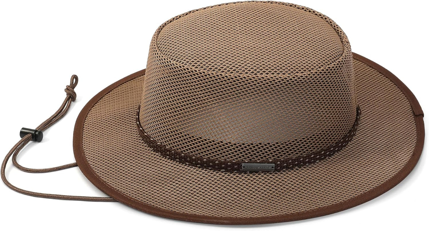 Elias Mesh Breezer Hat for Men & Women - Lightweight Breathable Sun Protection with Wide Brim