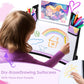 2PCS Kids Travel Tray for Airplane - Toddler Car Seat Table Tray, Road Trip Essentials for Boys & Girls, Carseat Lap Desk for Kids Road Trip Activities (Dark Blue Car/Purple Mermaid)