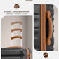 LONG VACATION Carry On Luggage Sets 3 Piece 20 Inch Suitcase Set, ABS+PC Hardshell Lightweight Travel Luggage with Spinner Wheels & YKK Zipper TSA Lock (20 INCH (BP/TB), BLACK-BROWN)