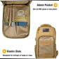 DBTAC Tactical Personal Defense EDC Bags & Packs | 10L Military Shoulder Backpack with Sling for Concealed Carry, Range, Travel, Hiking, Outdoor Sports (Brown Apatite)