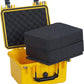 MEIJIA Portable All Weather IP67 Waterproof Camera Case,hard case with Customizable Fit Foam,Fit Use of Drones,Camera,Equipments,10.62 x9.68x6.87inches (Yellow)