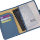 ZOPPEN Passport Holder Women, Passport Cover Travel Wallet Rfid Blocking Passport Wallet Cover Case Travel Essentials Document Organizer, Denim Blue