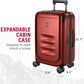 Victorinox Spectra 3.0 Frequent Flyer Carry-On - Modern Hardside Carry-On Luggage - Rolling Suitcase with Spinner Wheels - Holds Travel Accessories - 37 Liters, Red