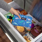 PackIt Freezable Snack Box, Sea Shark, Built with ECOFREEZE® Technology, Collapsible, Reusable, Zip Closure with Buckle Handle, Designed For Work Snacks, Fresh Snacks On the Go, Adults, and All Ages