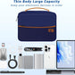 Electronics Organizer,Travel Cord Organizer Pouch, Portable Cable Organizer Bags, Waterproof Electronic Accessories Storage Case for Cables, Cords, Charger, Phone (Three Layer-NavyBlue)