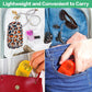 Serfeymi Weekly Travel Pill Organizer 2 Times A Day AM PM Upgraded Rainbow Pill Box 7 Day with Portable Zipper PU Leather Pill Case, Medicine Organizer for Pills, Vitamins, Fish Oils - Brown 02