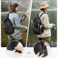 MATEIN Fishing Sling Bag with Lure Rod Holder & Phone Pouch, Waterproof 3600 Tackle box Backpack with Removable Bait Binder