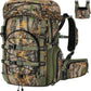 Kalkal Hunting Backpack with Buckle Quick-Release Rifle System, 42L Waterproof Silent Camo Bow Hunting Pack with Rain Cover