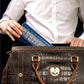 MR.OKAY 2 Watch Travel Case- Classic Leather Watch Case With Superb Texture.(Portable Watch Roll Or Organizer For Storage And Display).Festival Gift For Men, All Handcrafted By Artisans.