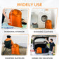 Laundry Bag with Locking Closure Drawstring – Extra Large Heavy Duty 100% Nylon, Large & Foldable Clothes Sack – Lightweight Dirty Laundry Organizer for Travel, Dorm, Gym – L 40" x H 50" (ORANGE)