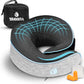Travel Pillow - Airplane Neck Pillow with 360° Support - 100% Pure Memory Foam Flight Pillow for Sleeping on Airplanes - Travel Neck Pillow for Traveling