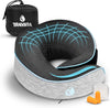 Travel Pillow - Airplane Neck Pillow with 360° Support - 100% Pure Memory Foam Flight Pillow for Sleeping on Airplanes - Travel Neck Pillow for Traveling