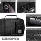 HELMET HEAD Smell Proof Bag and Stash Box, XL Smell Proof Box with Combo Lock for Your Mylar Bags and Smell Proof Containers. Includes 2 Smell Proof Bags and Metal Tray (Black)