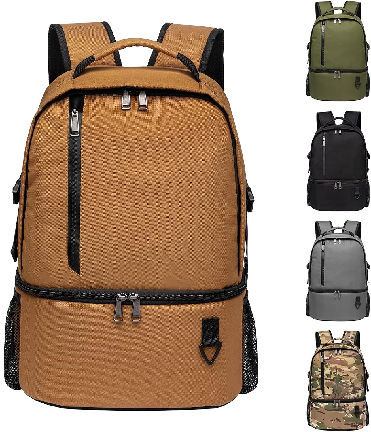 TUGUAN Insulated Cooler Backpack 38 Cans Double Deck Leakproof Lightweight Soft Lunch Backpack Small Cooler Bag Beach Picnic