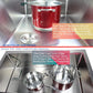 17 in. x 15 in. x 9 in. 16-Gauge Stainless Steel Undermount Single Bowl Bar Prep Kitchen Sink with Collapsible Colander Set and Strainer