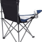 Internet's Best 2 Pack Padded Camping Folding Chair | Outdoor | Navy Blue | Sports | Cup Holder | Comfortable | Carry Bag | Beach | Quad