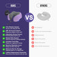 napfun Neck Pillow for Traveling, Upgraded Travel Neck Pillow for Airplane 100% Pure Memory Foam Travel Pillow for Flight Headrest Sleep, Portable Plane Accessories, Striped Light Purple Set