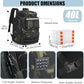 HAMBOLY Fishing Backpack with Rod Holders, 40L Tackle Box Backpack for Fishing Gear, Waterproof Fishing Bag for Men