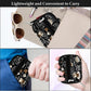 Serfeymi Weekly Travel Pill Organizer Pill Case for Purse with Removable 7 Day Pill Box, Fashionable Travel Medicine Organizer Pill Container for Medicine, Vitamin, Supplement - Black 02 + Pill Box